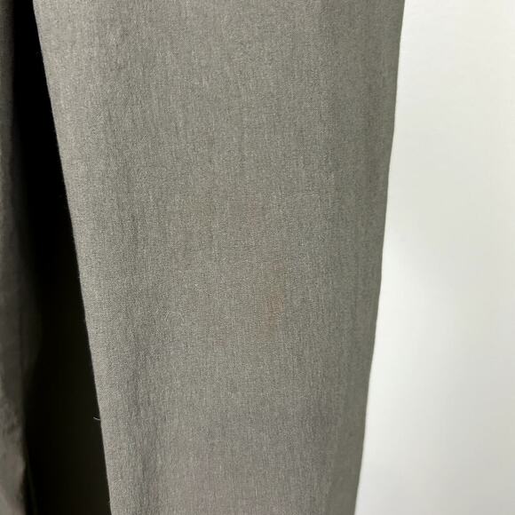 Avenue Montaigne Leo Signature Pant Cropped Flare Stretch Olive Green 8 Medium - Picture 6 of 9